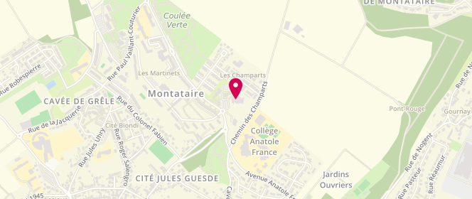 Plan de Piscine municipale, 35 Avenue Anatole France, 60160 Montataire