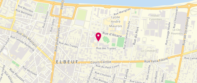 Plan de Piscine de la Cerisaie, Rue Abbé Becquet, 76500 Elbeuf