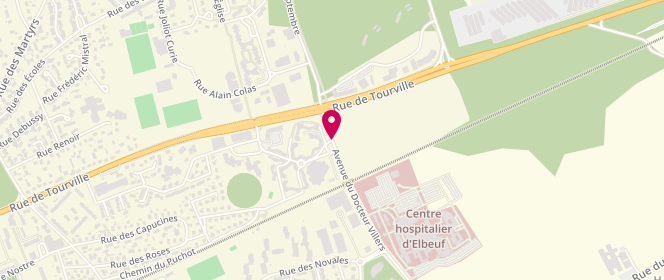 Plan de Piscine l’Oasis, Avenue du Docteur Villers, 76410 Cléon