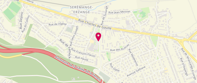Plan de Piscine municipale, 3 Place Adrien Printz, 57290 Serémange-Erzange
