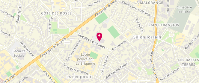 Plan de Piscine Thionville, 21 Rue des Pyramides, 57100 Thionville