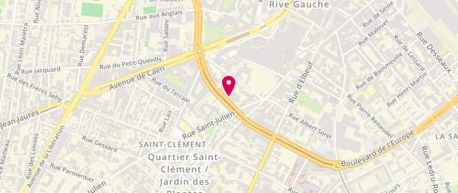 Plan de Piscine Denis Diderot, 114 Boulevard de l'Europe, 76100 Rouen