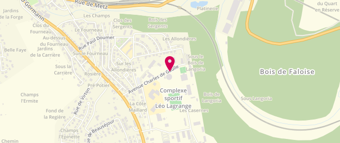 Plan de Piscine intercommunale, Avenue Charles de Gaulle, 54260 Longuyon