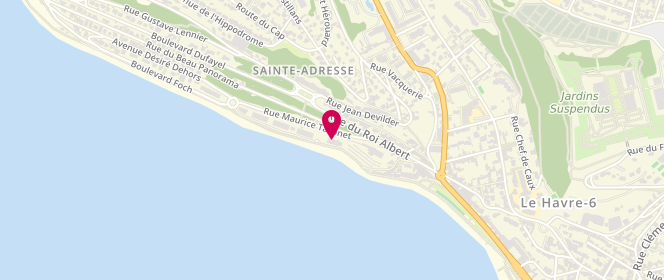 Plan de Piscine des Regates du Havre, 1 Rue Maurice Taconet, 76310 Sainte-Adresse