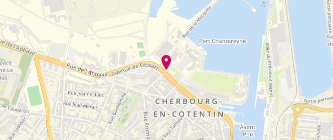 Plan de Piscine municipale Chantereyne, Rue du Diablotin, 50100 Cherbourg