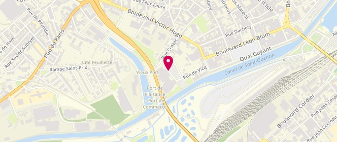 Plan de Centre Aquatique la Bulle, Rue Lamartine, 02100 Saint-Quentin